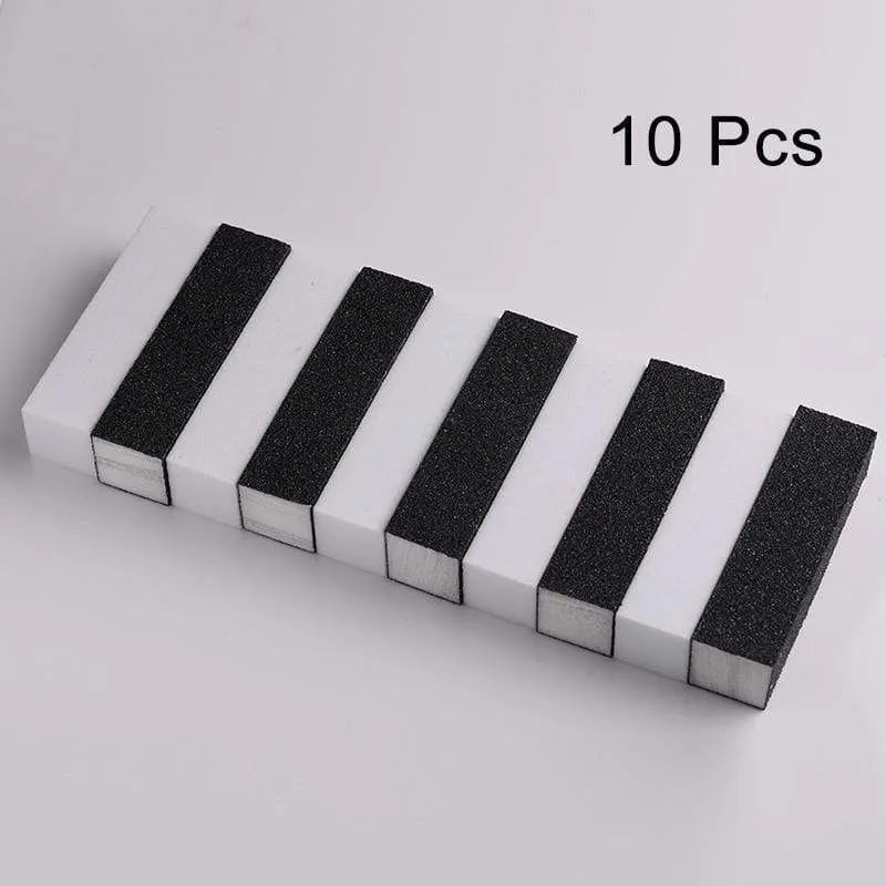 5/10Pcs Nail Buffers Files Set Sponge Sanding Block Grinding Polishing Manicuring Pedicure Professional Nail Art Tools