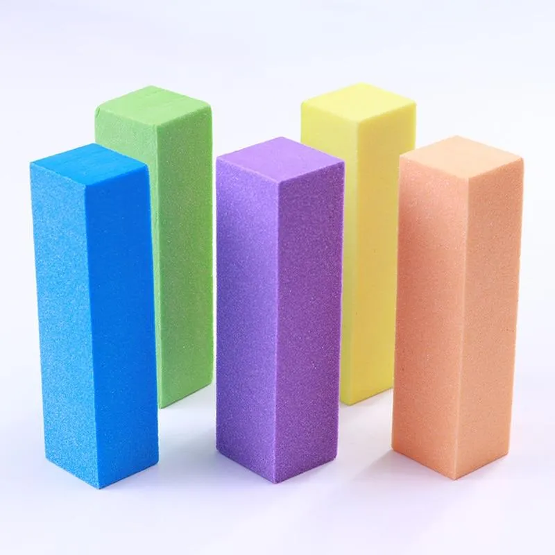 5/10Pcs Nail Buffers Files Set Sponge Sanding Block Grinding Polishing Manicuring Pedicure Professional Nail Art Tools