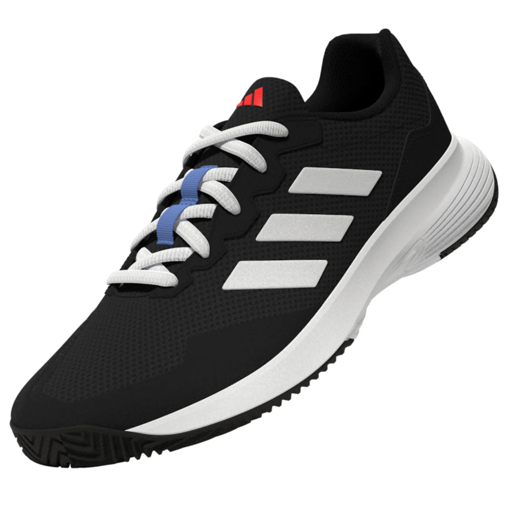 Adidas Performance Game Court 2.0 Men Tennis Shoes - Core Black/Ftw White/Solar Red