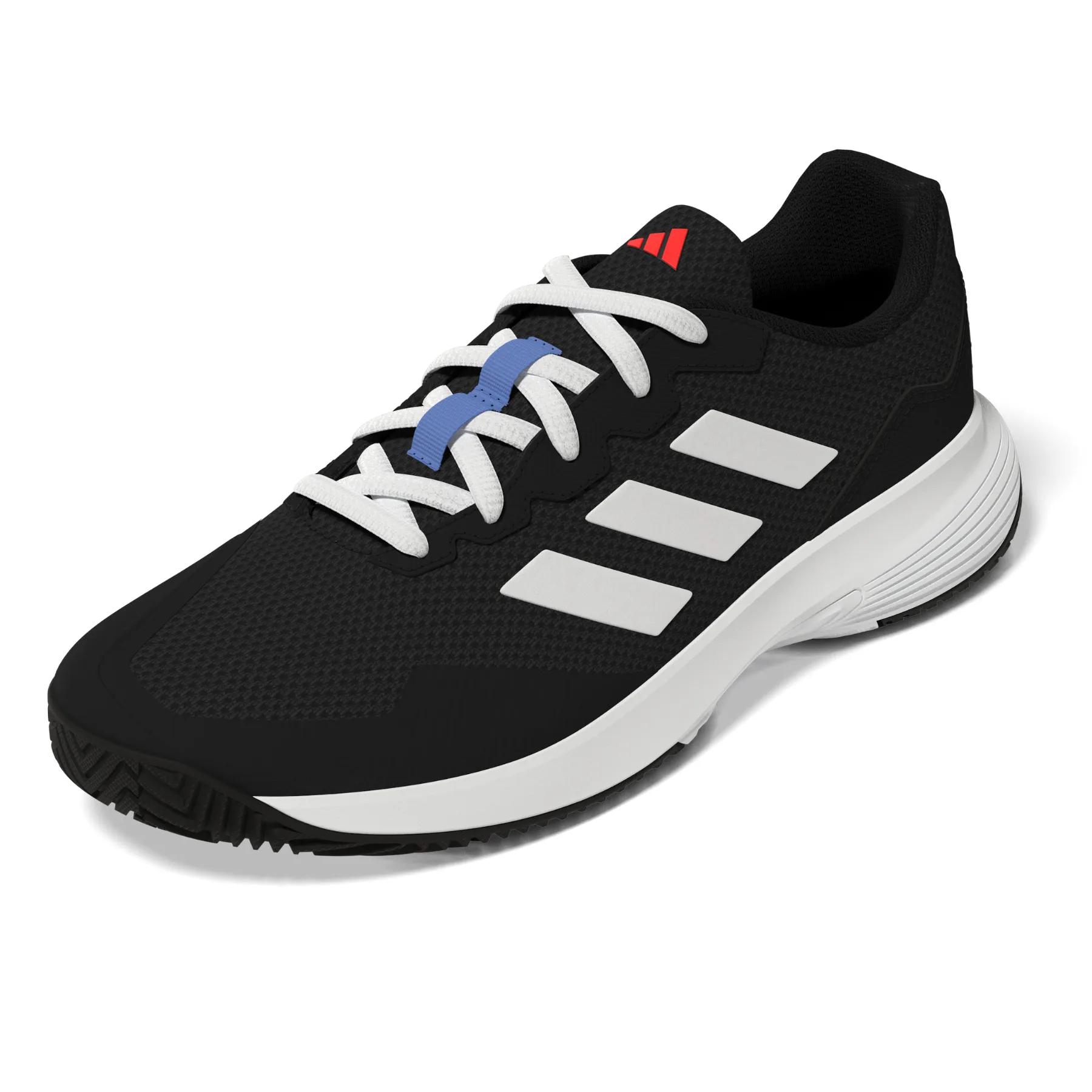 Adidas Performance Game Court 2.0 Men Tennis Shoes - Core Black/Ftw White/Solar Red