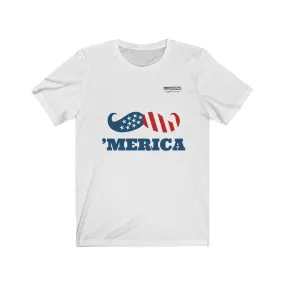 American Patriotic Moustache T-shirt