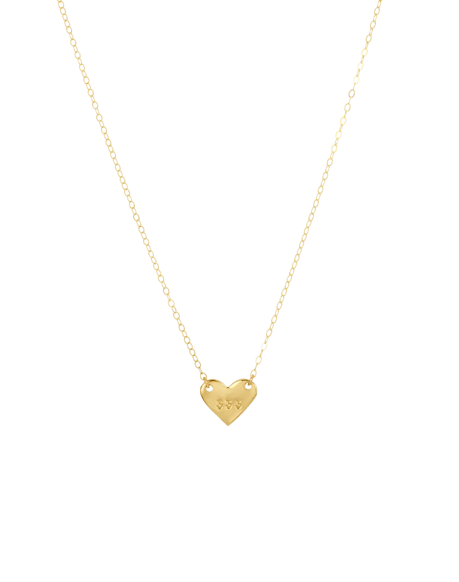 Angel Numbers Heart Choker