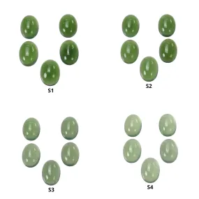 ANTIGORITE SERPENTINE Gemstone Cabochon : Natural Untreated Green Serpentine Oval Shape 18*13mm 5pcs Set