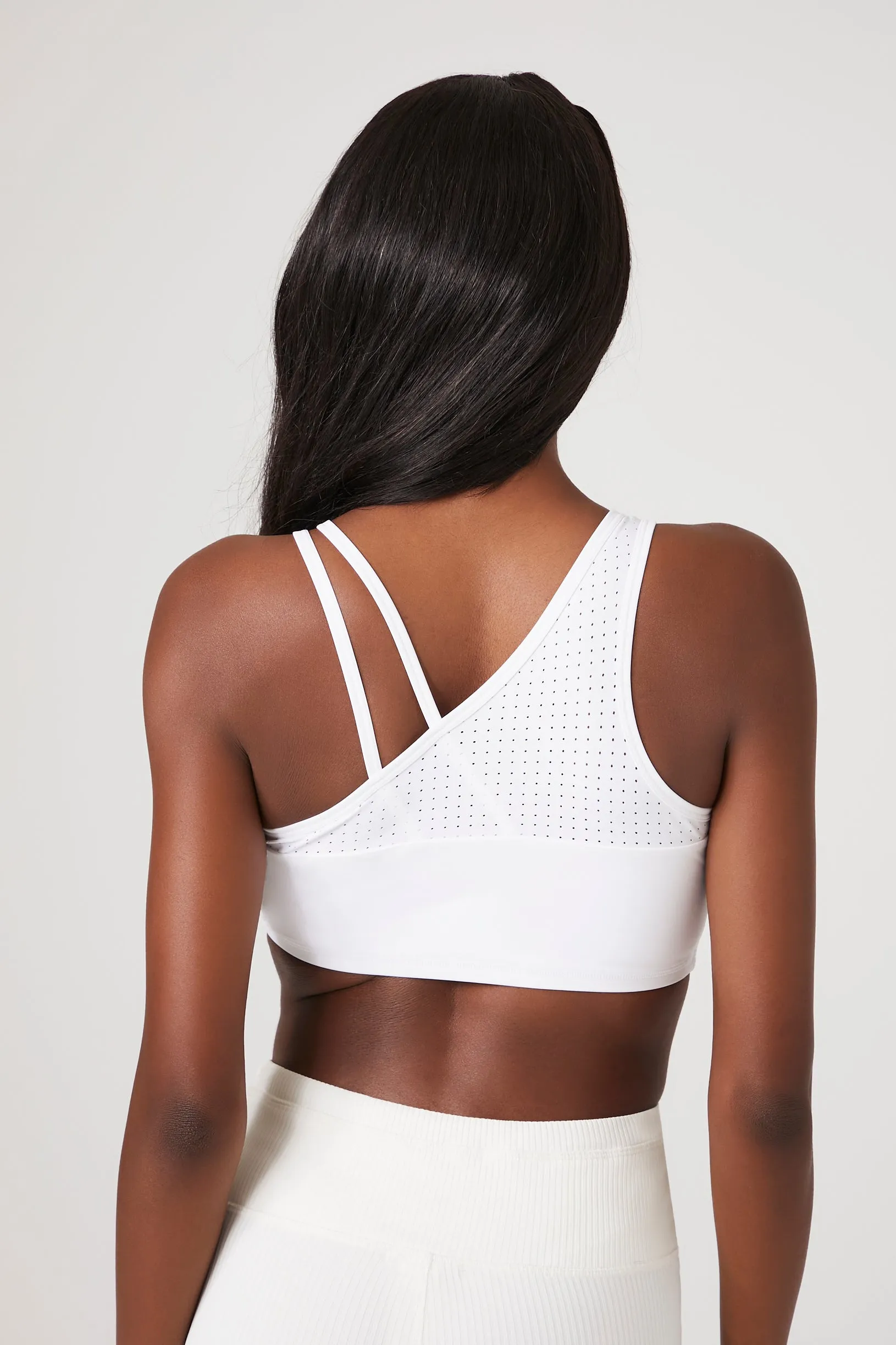 Asymmetrical Dual-Strap Sports Bra