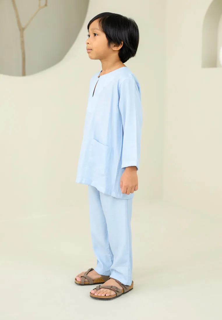 Baju Melayu Boy (Soft Blue)