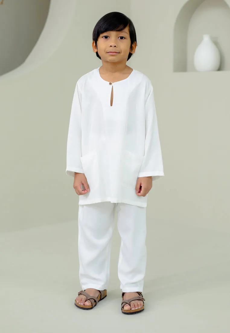 Baju Melayu Boy (White)