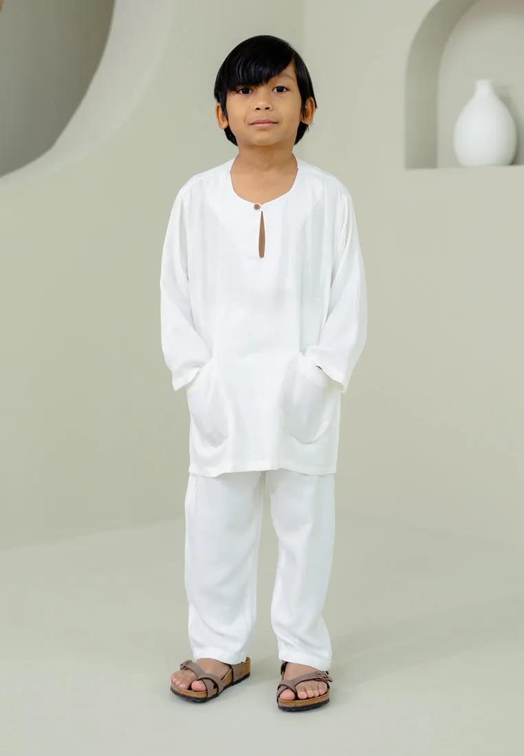 Baju Melayu Boy (White)