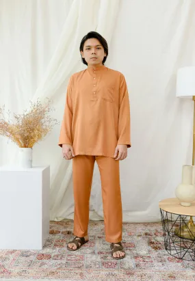 Baju Melayu Daisy Men (Brick Brown)