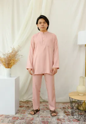 Baju Melayu Daisy Men (Soft Pink)