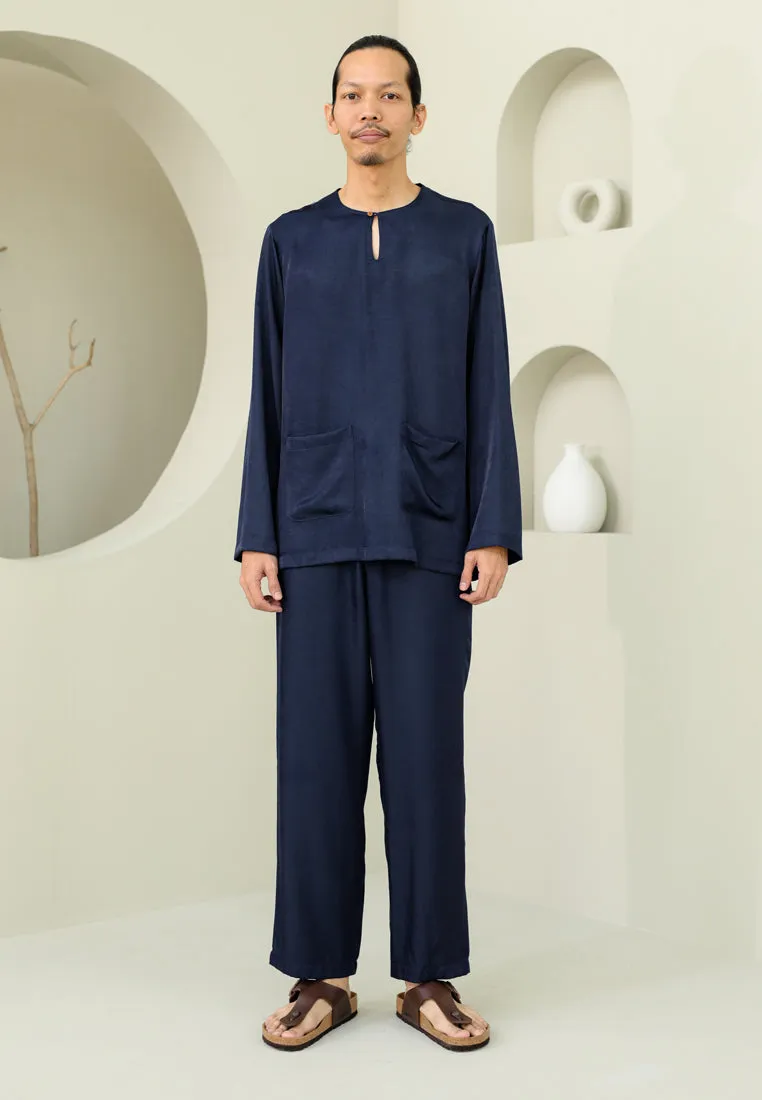 Baju Melayu Embun Men (Dark Blue)