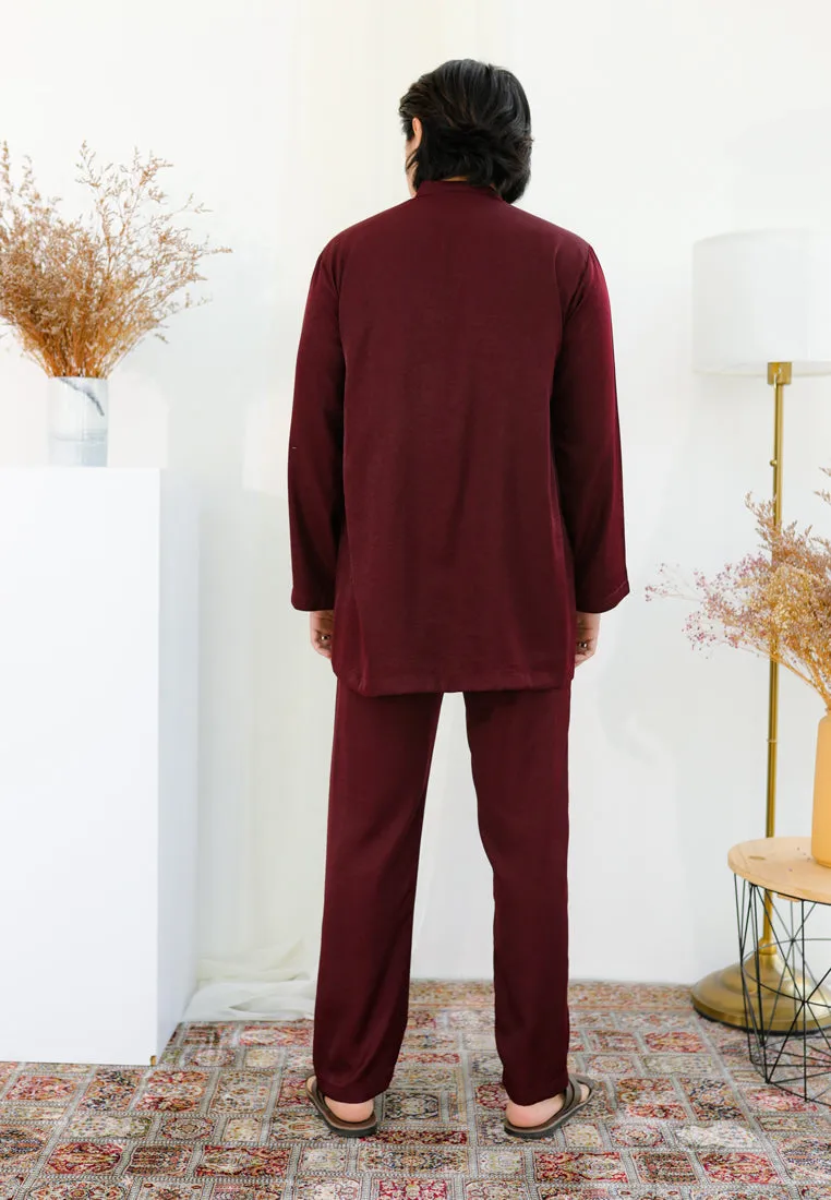 Baju Melayu Iris Men (Mulberry)