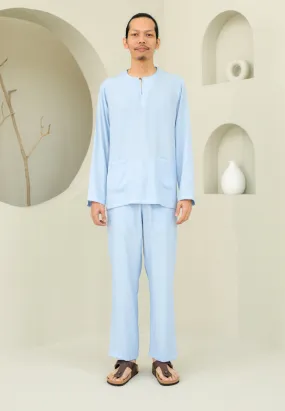 Baju Melayu Men (Soft Blue)