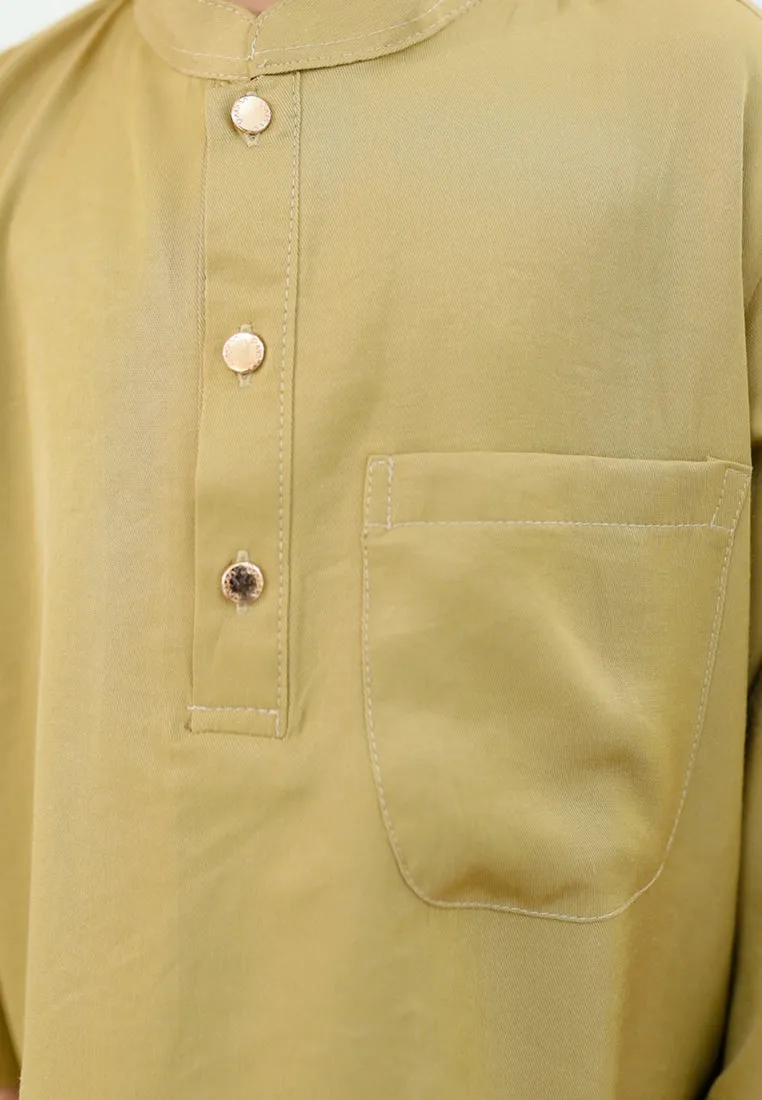 Baju Melayu Nia Men ( Lime Green )