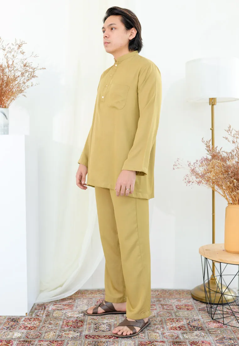 Baju Melayu Nia Men ( Lime Green )