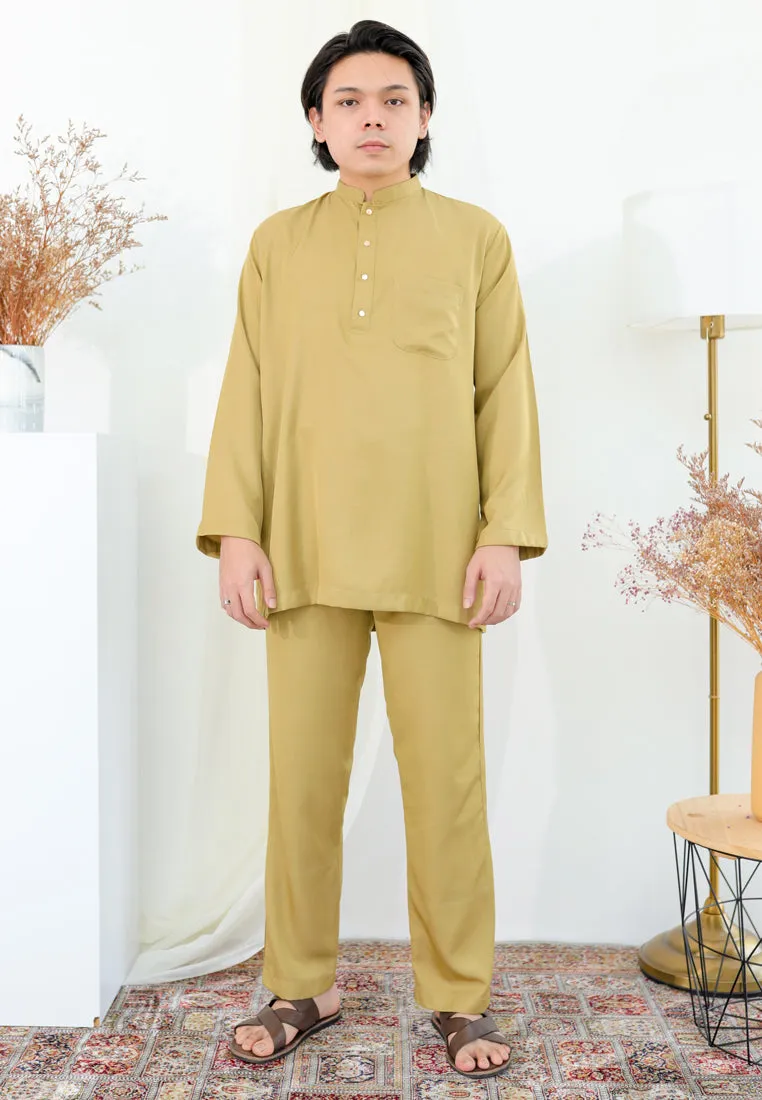 Baju Melayu Nia Men ( Lime Green )