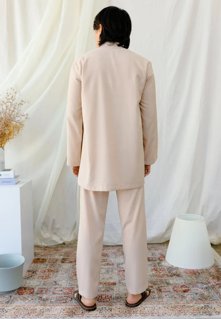 Baju Melayu Tulip Men ( Nude Brown )