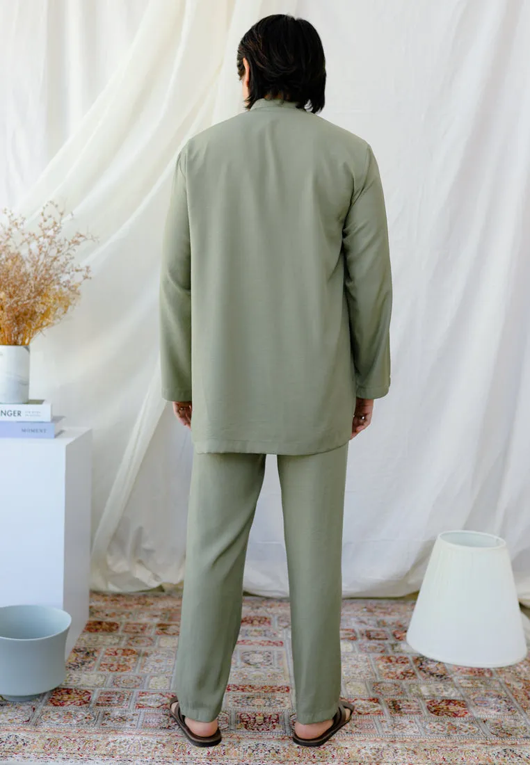 Baju Melayu Tulip Men ( Sage Green )