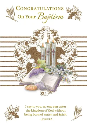 Baptism Congratulations Card