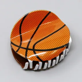 Basketball Acrylic Hair Claw