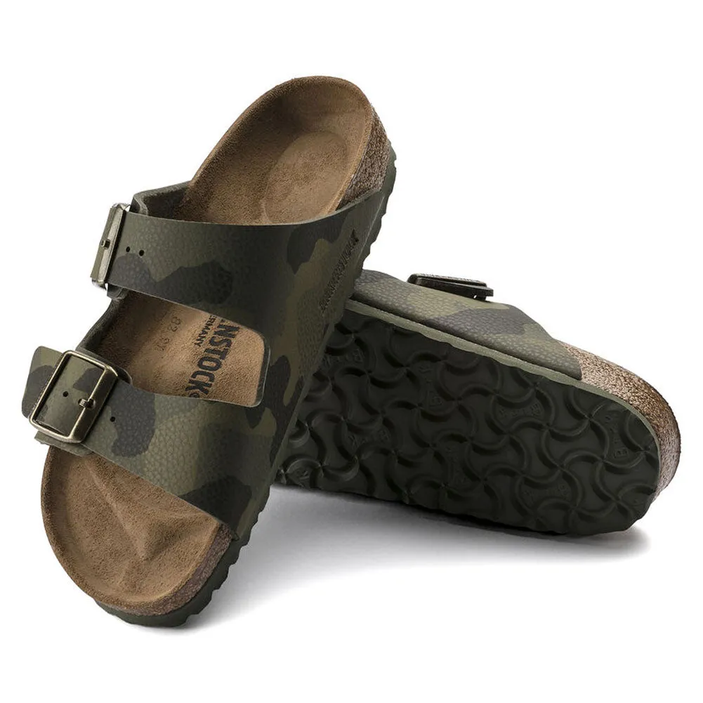 BIRKENSTOCK Women's Arizona Birko-Flor (Desert Soil Camouflage Green - Narrow Fit)