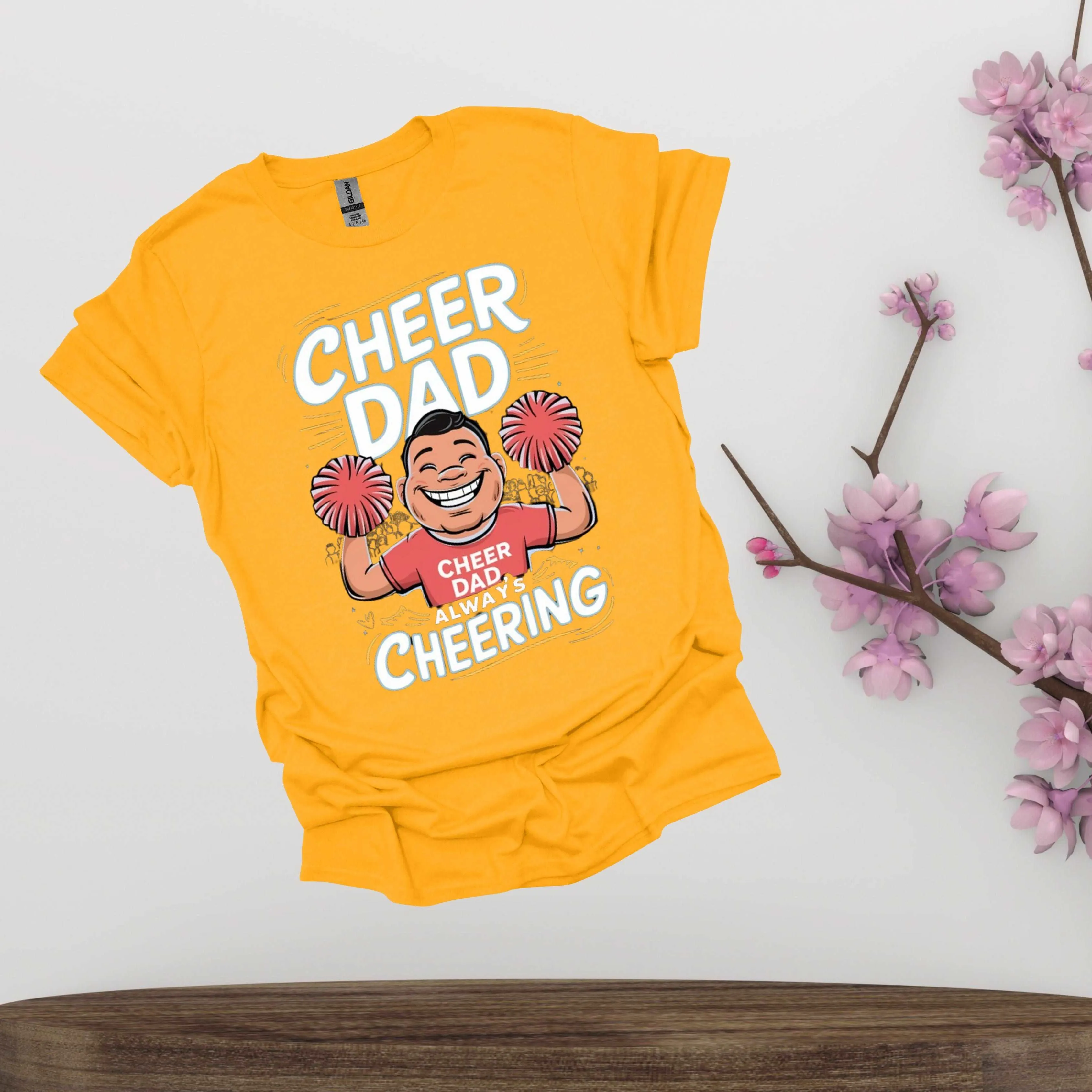 Cheer Dad Shirt - Fathers Always Cheering