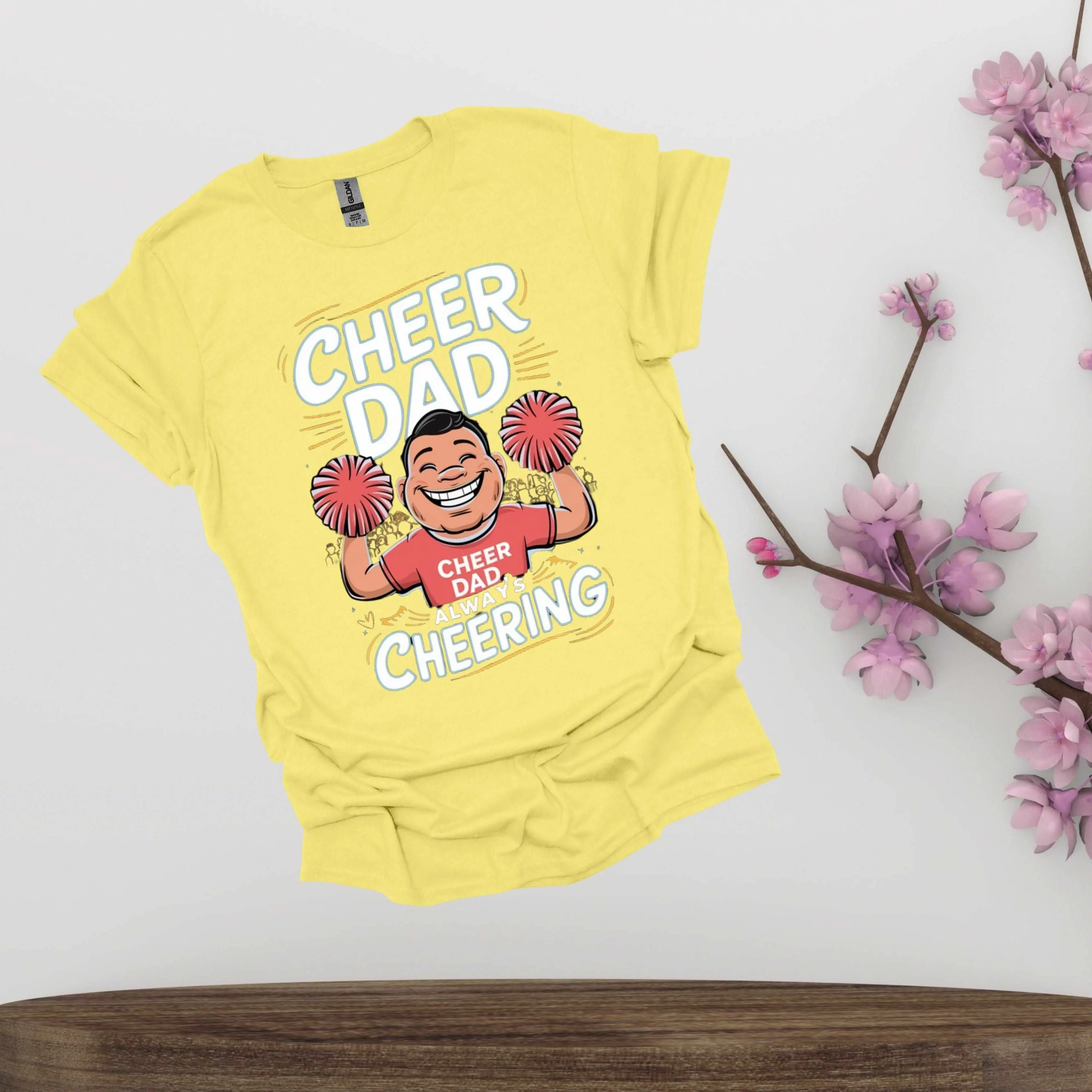 Cheer Dad Shirt - Fathers Always Cheering