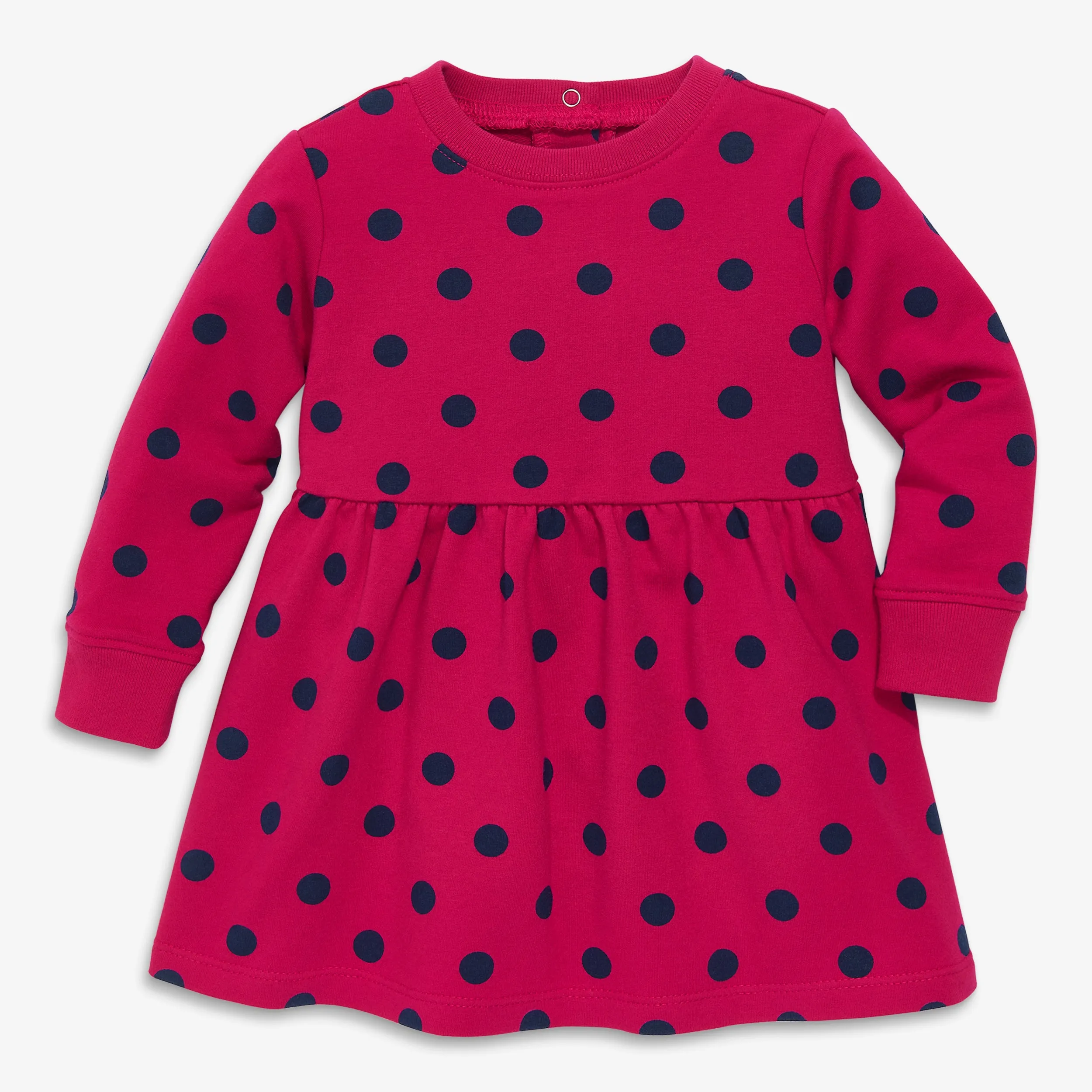 Clearance baby cozy pocket dress in dot