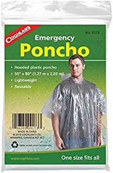 Coghlan's Emergency Poncho - Clear