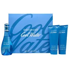 Cool Water by Davidoff for Women 3 Piece Set 3.3 oz EDT   2.5 oz S/Gel   Lotion