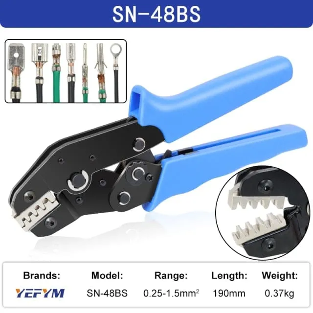 Crimping Pliers SN-48BS/2549 For Tab 2.8 4.8 6.3 XH2.54 SM2.5 DuPont2.54 Terminals Car Connector Wire Electrician Tools Set