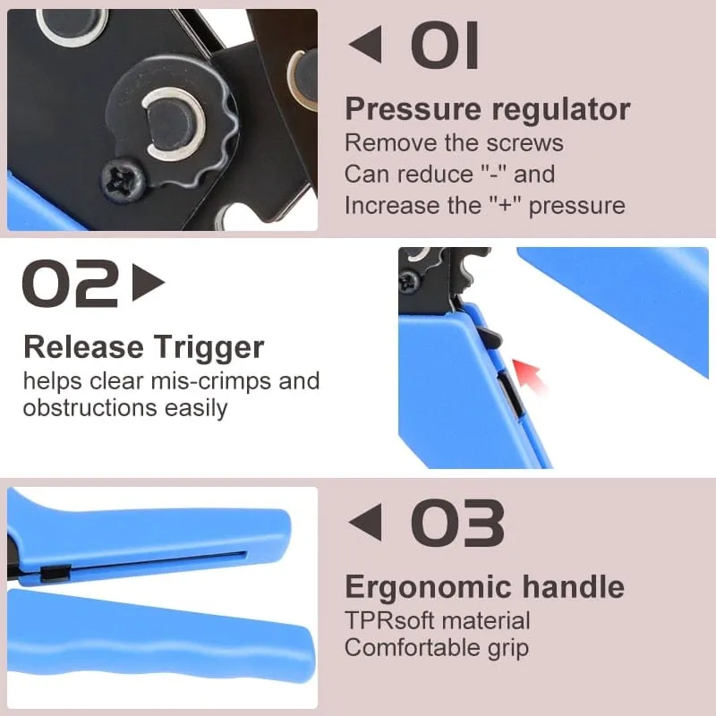 Crimping Pliers SN-48BS/2549 For Tab 2.8 4.8 6.3 XH2.54 SM2.5 DuPont2.54 Terminals Car Connector Wire Electrician Tools Set