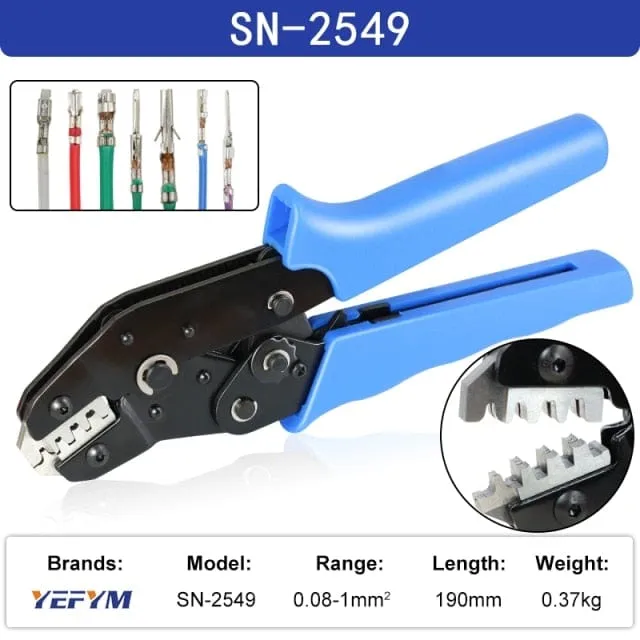 Crimping Pliers SN-48BS/2549 For Tab 2.8 4.8 6.3 XH2.54 SM2.5 DuPont2.54 Terminals Car Connector Wire Electrician Tools Set