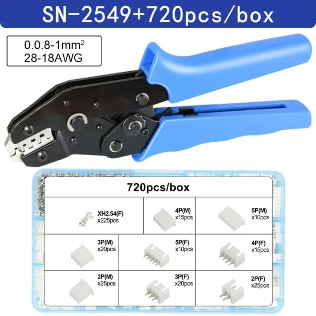 Crimping Pliers SN-48BS/2549 For Tab 2.8 4.8 6.3 XH2.54 SM2.5 DuPont2.54 Terminals Car Connector Wire Electrician Tools Set