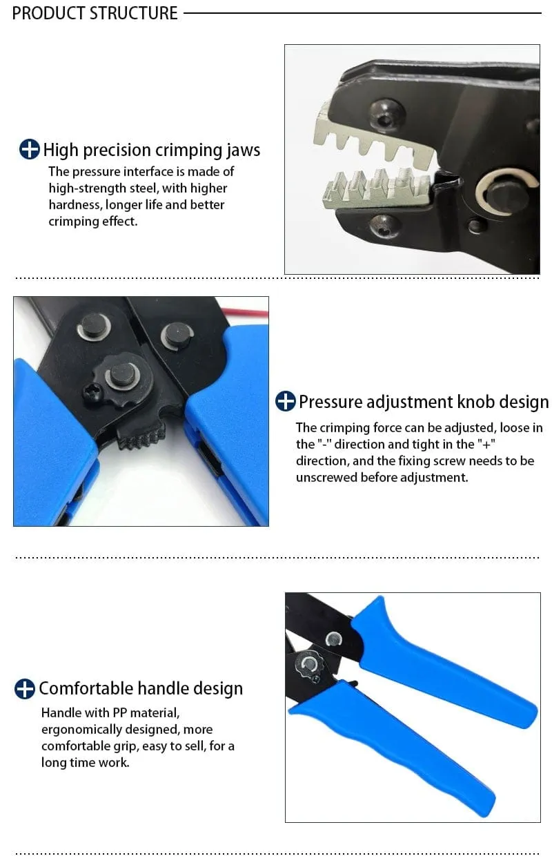 Crimping Pliers SN-48BS/2549 For Tab 2.8 4.8 6.3 XH2.54 SM2.5 DuPont2.54 Terminals Car Connector Wire Electrician Tools Set