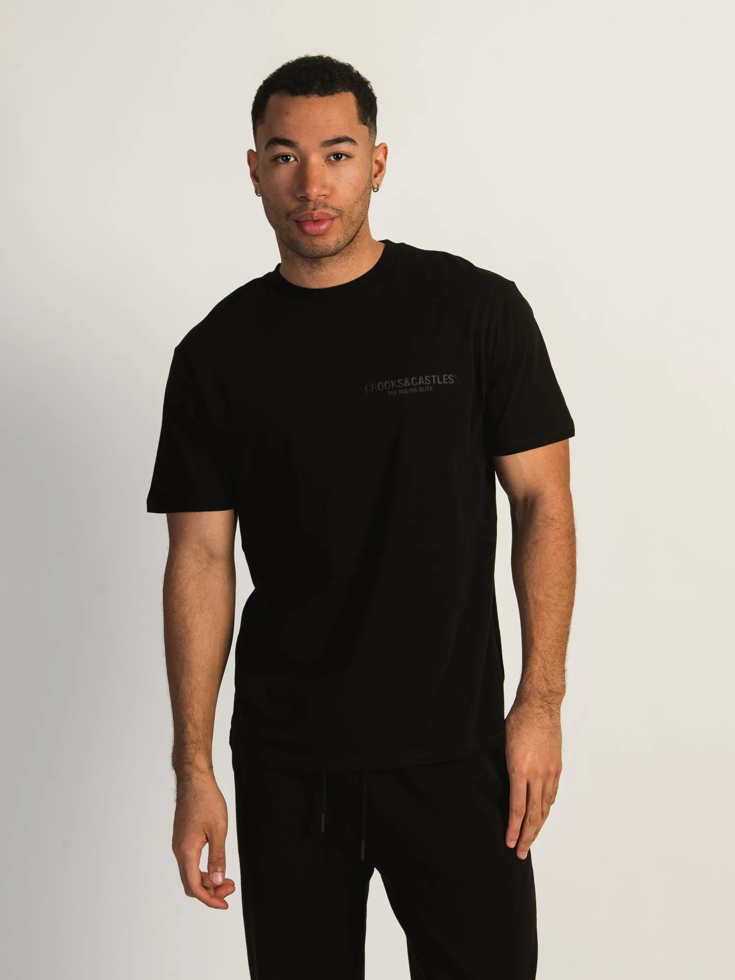 CROOKS & CASTLES RUBBER PRINT T-SHIRT