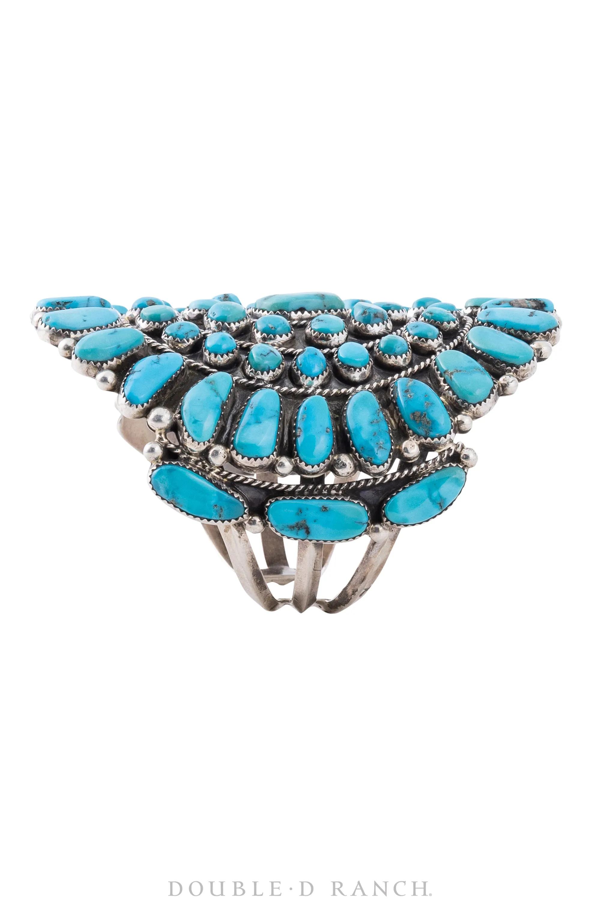 Cuff, Turquoise, Cluster, Hallmark, Contemporary, 3008