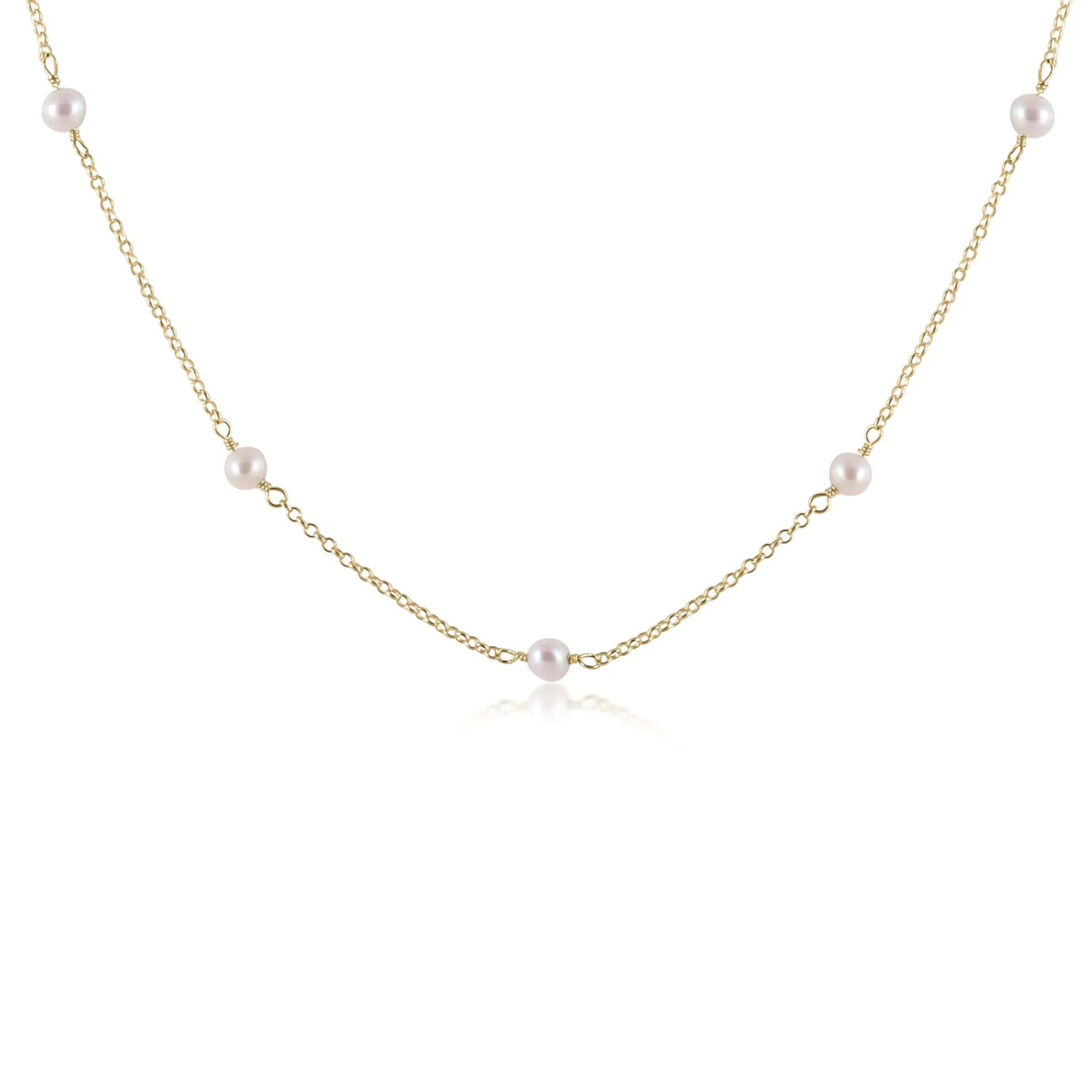 E Newton Choker Simplicity Chain Gold