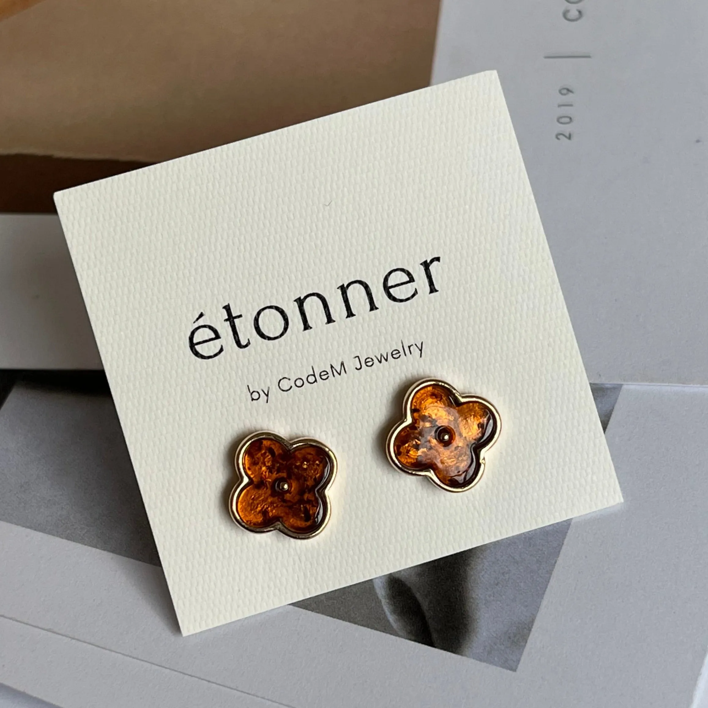 Earrings "Amber" 925 Silver