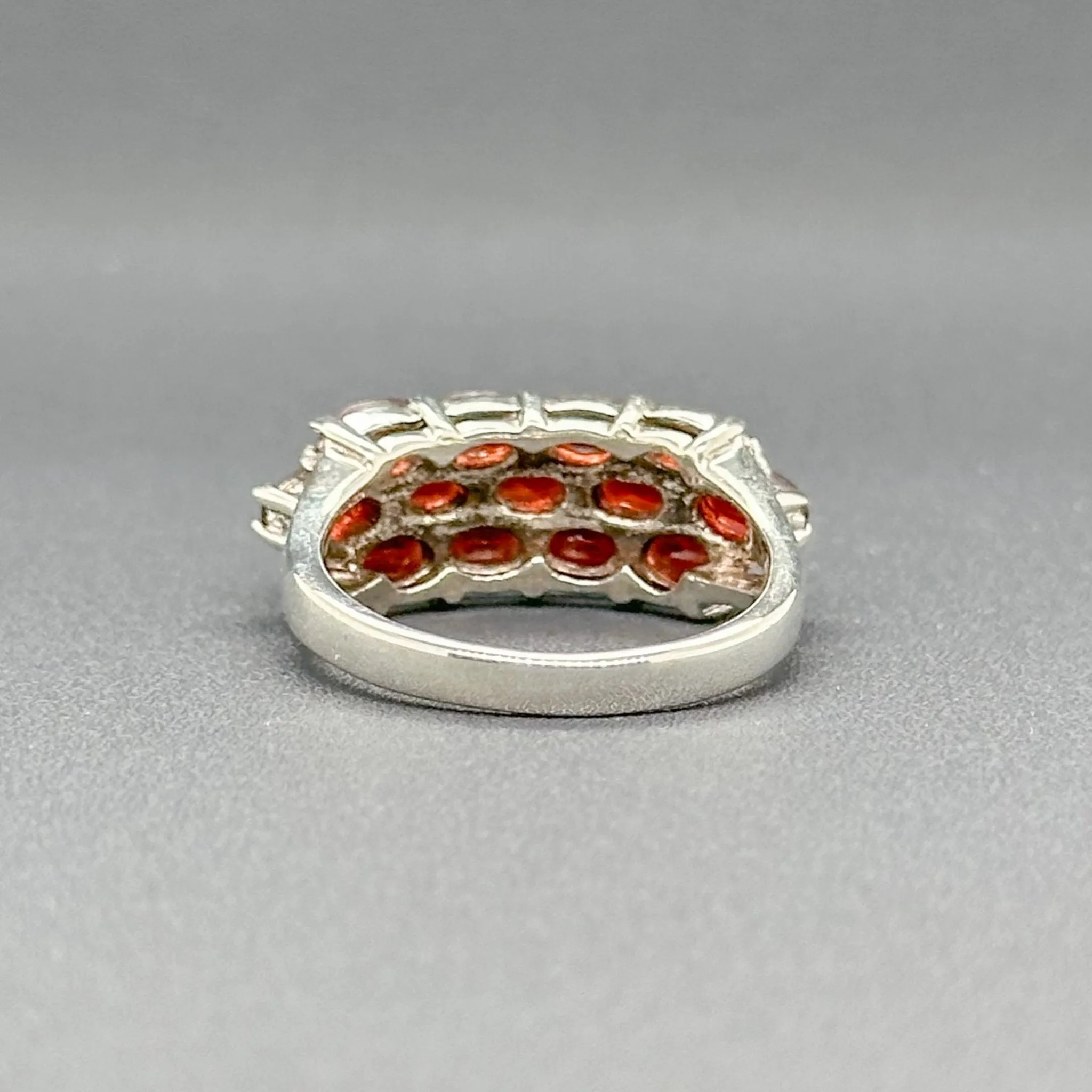 Estate SS Red Stone Ring