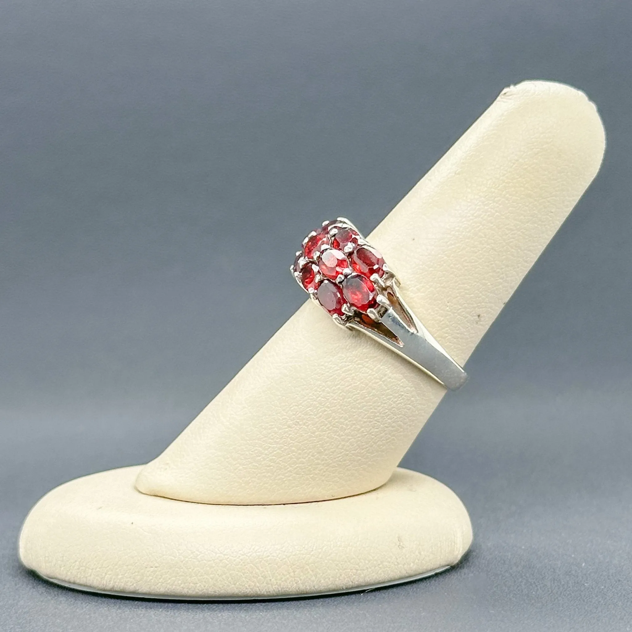 Estate SS Red Stone Ring