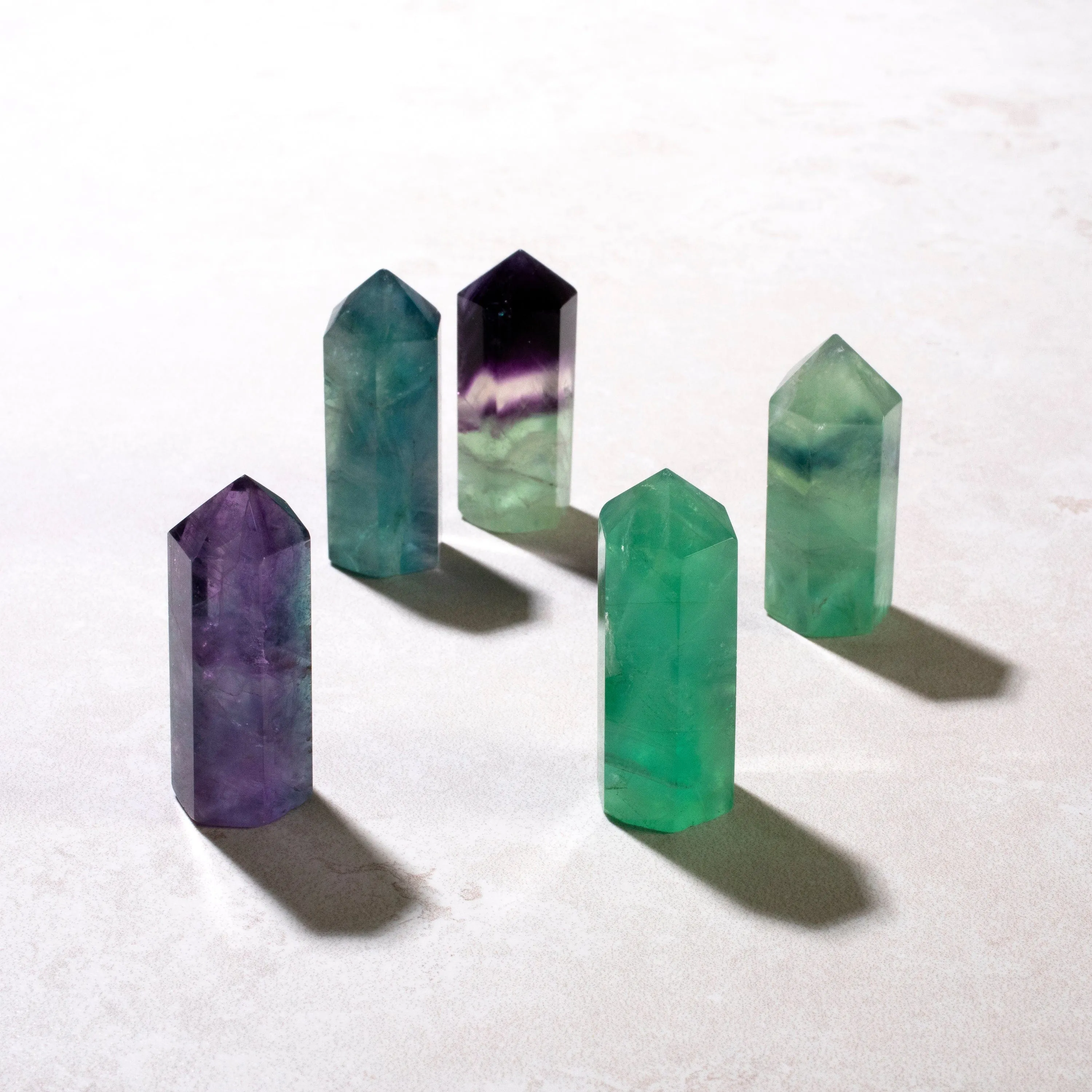 Fluorite Point / Obelisk Carving - 1.75