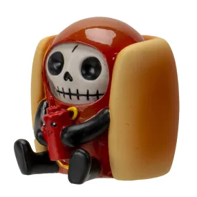 Furrybones - Frank Skeleton Hotdog Complete With His Very Own Ketchup Bottle In Hand