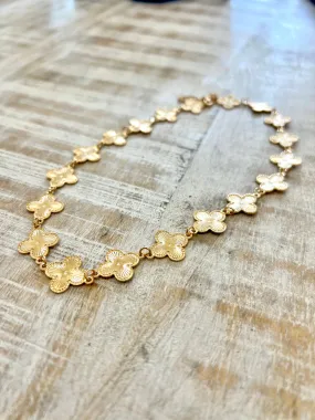 Golden Clover Necklace