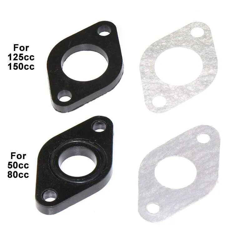 Intake Manifold Spacer/Gasket Kit Set Motorcycle For GY6 50cc80cc125cc150cc Carburetor Insulation Pad Scooters/Mopeds Motorbikes