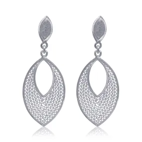 IRIS SILVER MEDIUM EARRINGS FILIGREE