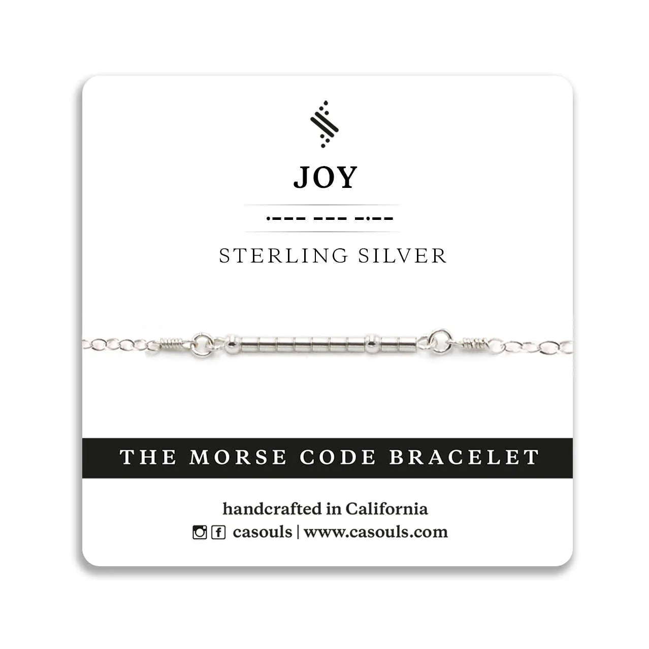 JOY - MORSE CODE BRACELET