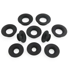 Kaos Black Silicone Mayan Flare Skin Eyelets