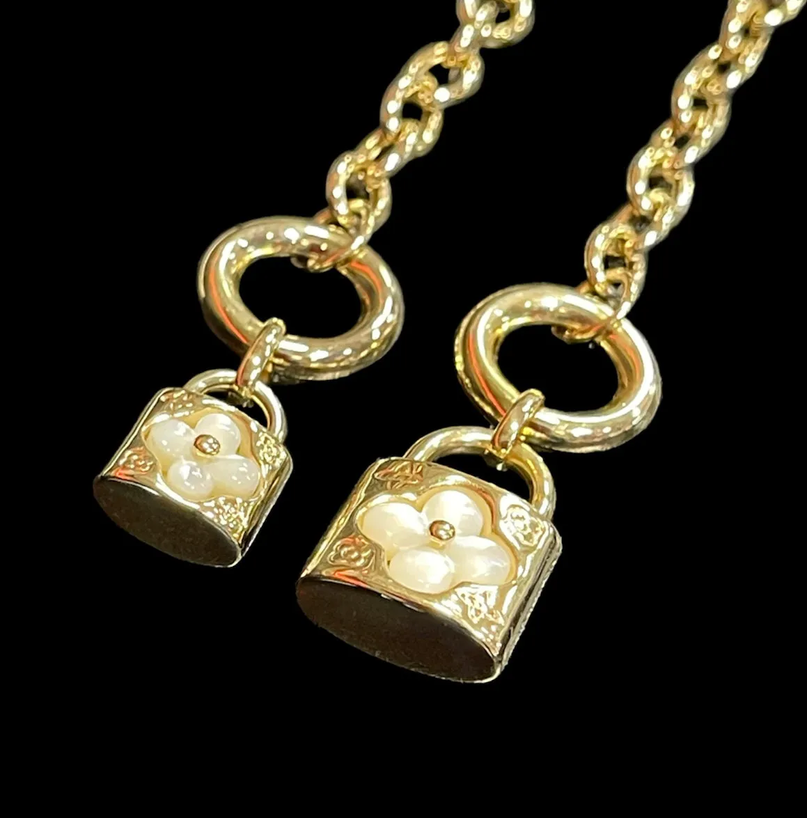 Lock necklace & bracelet S109