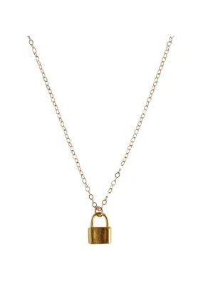 Love Lock Gold Necklace