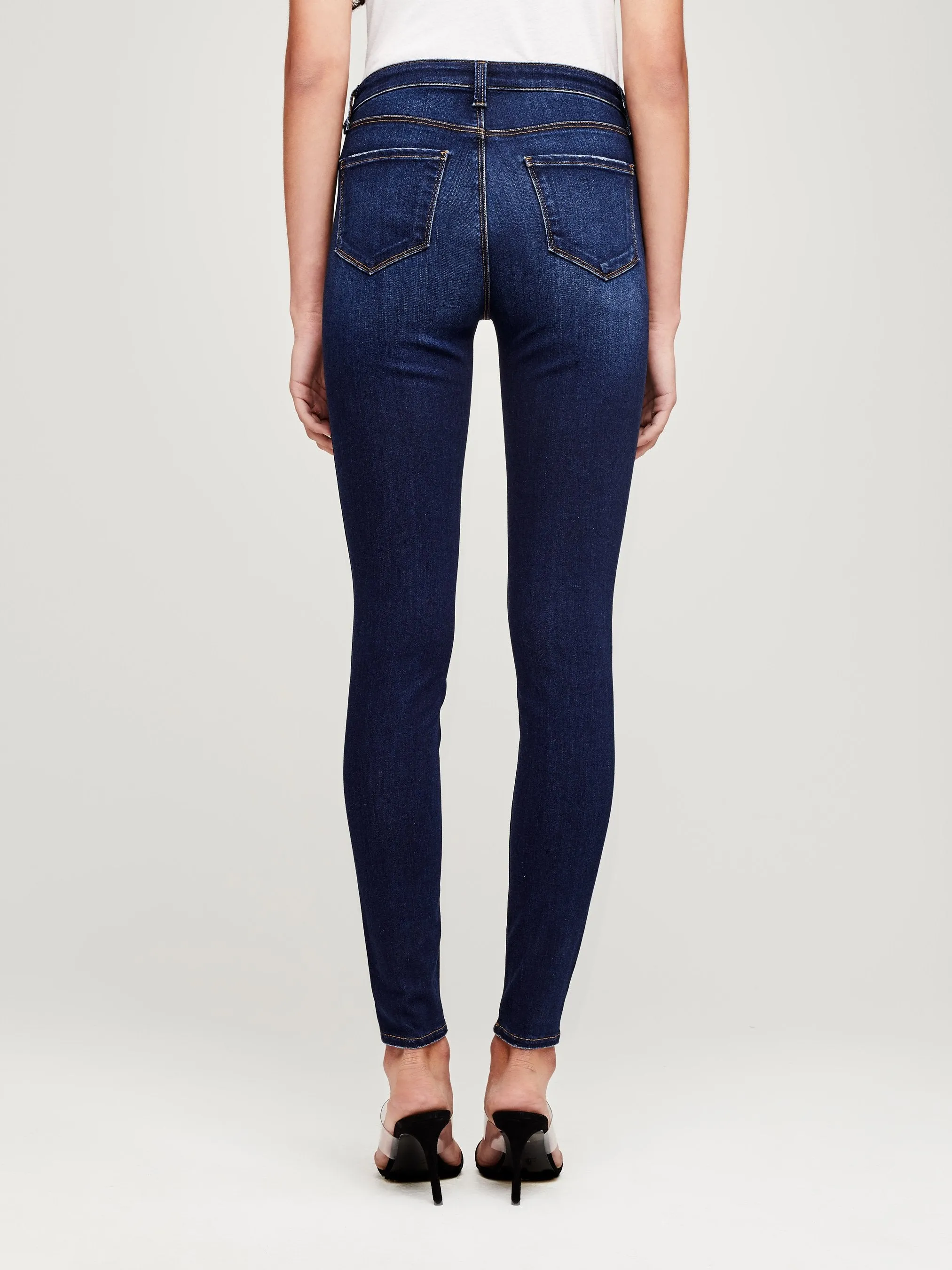 MARGUERITE HIGH RISE SKINNY (BALTIC) - L'AGENCE